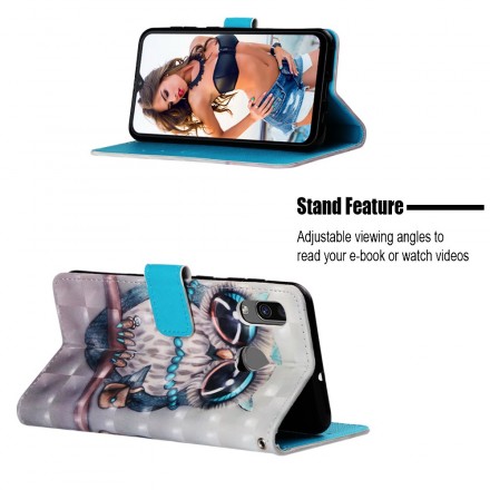 Samsung Galaxy A30 Miss Owl Lanyard Hoesje