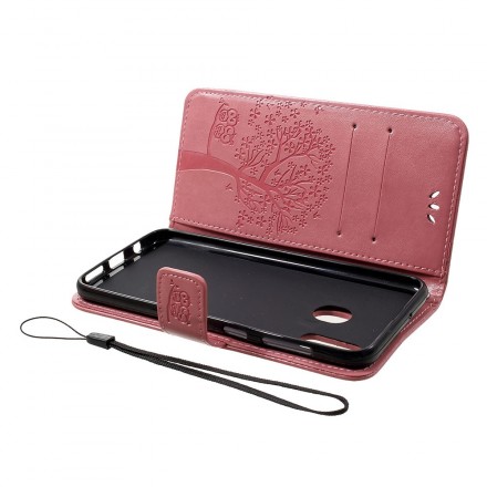 Samsung Galaxy A30 Boom en Uil Koord Hoesje