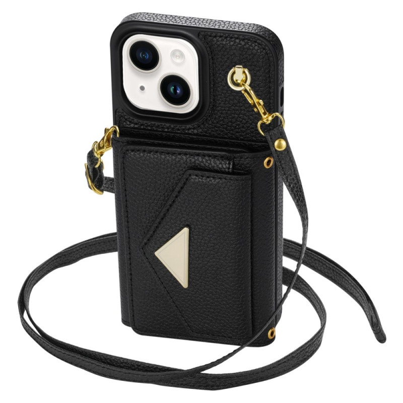 Hardcase iPhone 14 Plus Classic Kaarthouder en Schouderriem