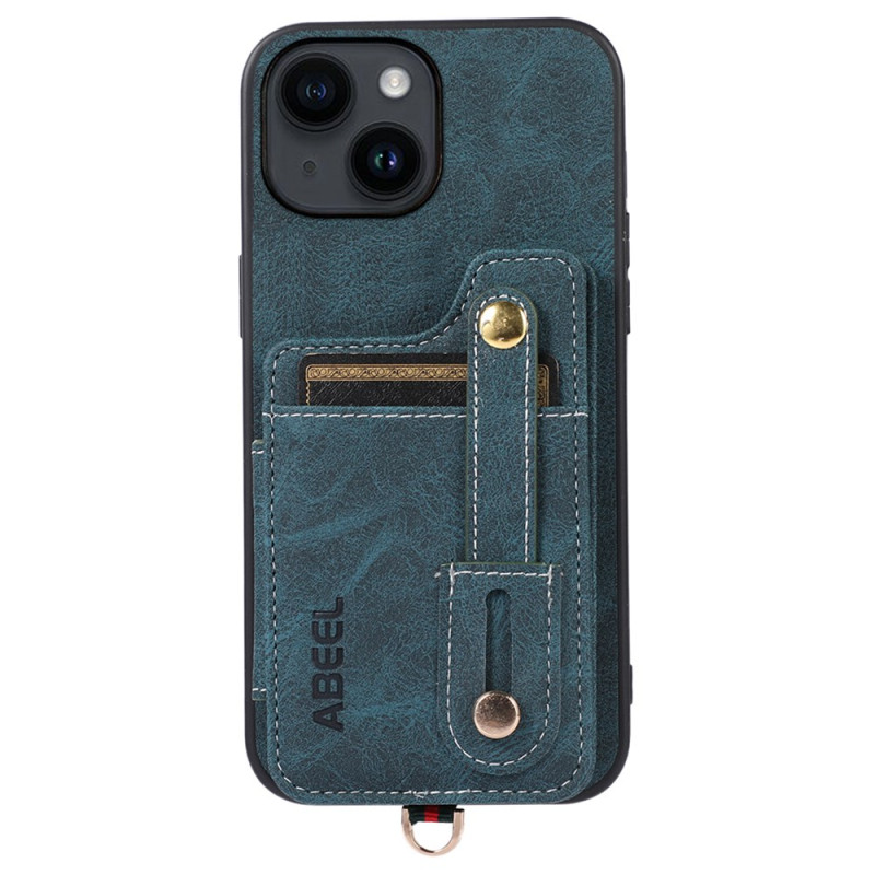 Hoesje iPhone 14 Plus kaarthouder en riem