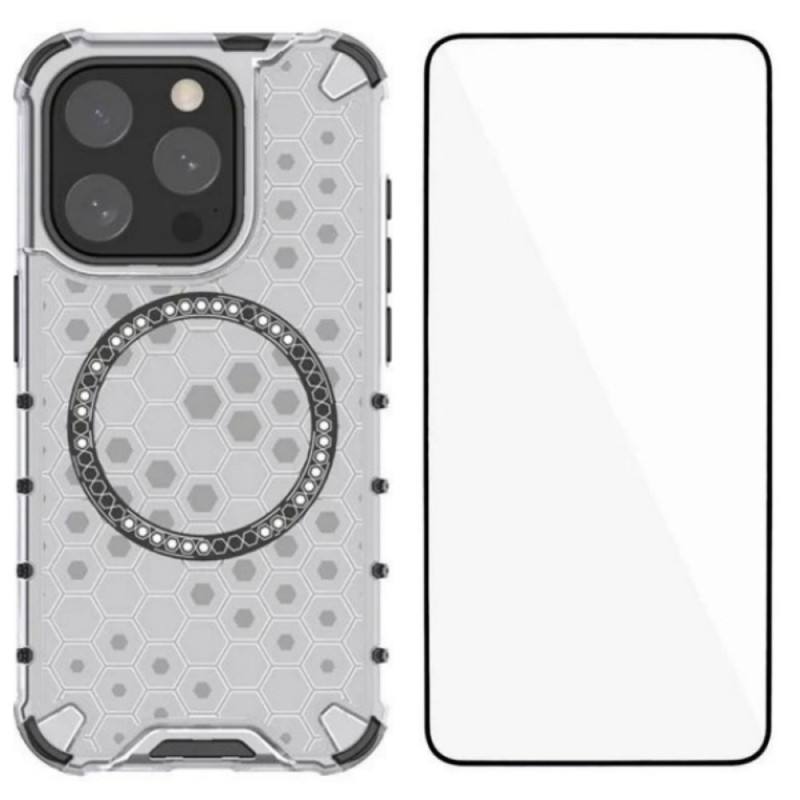 iPhone 14 Pro-behuizing MagSafe Honingraat met screenprotector

