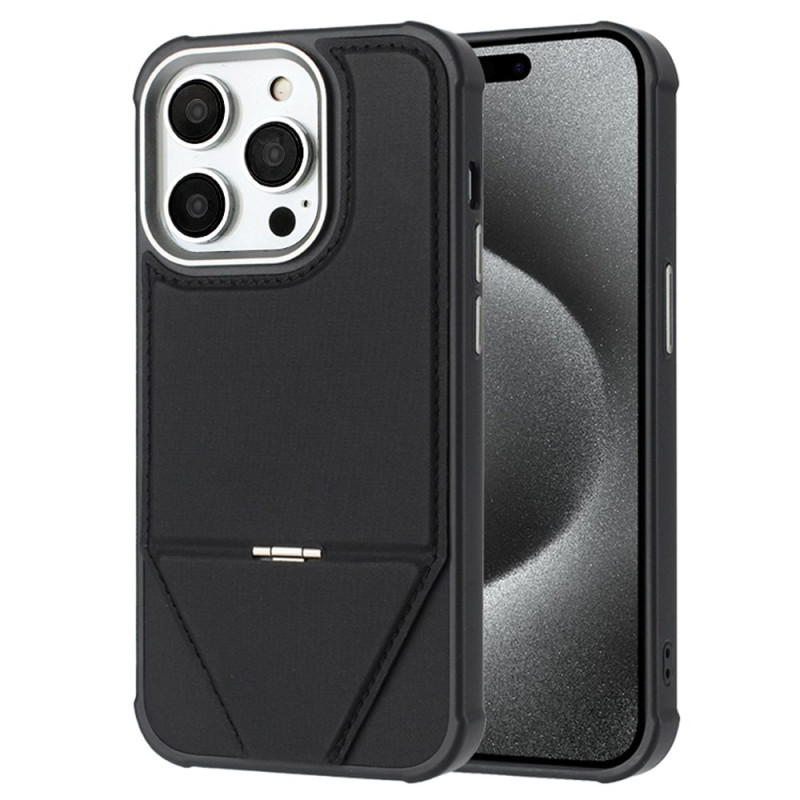 MagSafe iPhone 14 Pro hoesje met leereffect en geïntegreerde standaard