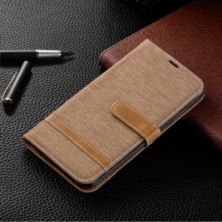 Samsung Galaxy A30 Stof & Leder Effect Hoesje