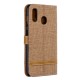 Samsung Galaxy A30 Stof & Leder Effect Hoesje