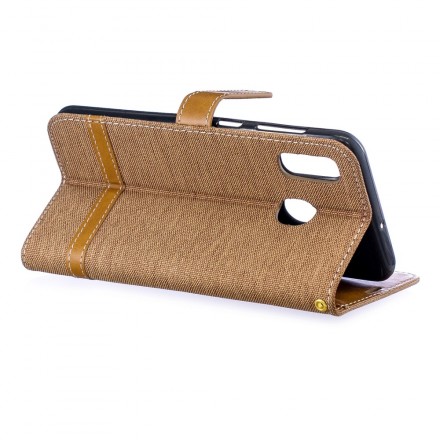 Samsung Galaxy A30 Stof & Leder Effect Hoesje