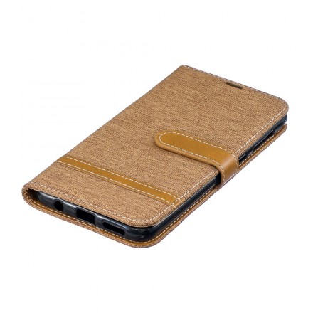 Samsung Galaxy A30 Stof & Leder Effect Hoesje