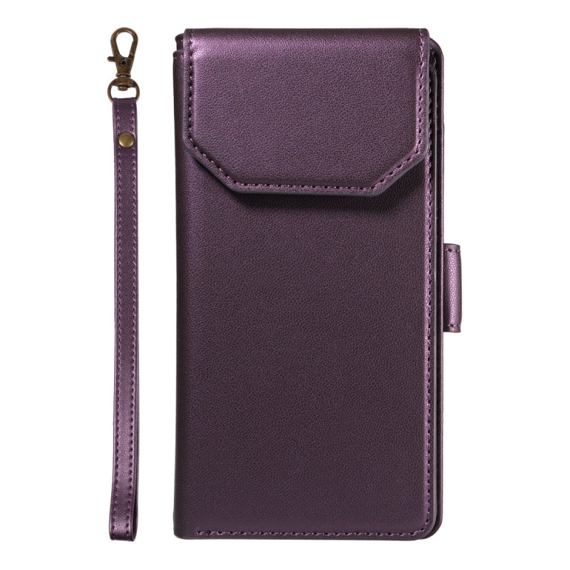 Hoesje iPhone 14 Pro Kaarthouder en handriem
