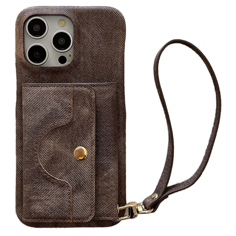 Hoesje iPhone 14 Pro Kaarthouder Spiegel en sleutelkoord