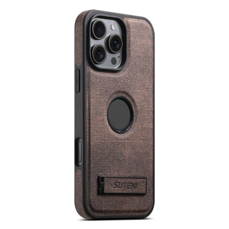 iPhone 14 Pro kunstlederen hoesje met geïntegreerde standaard