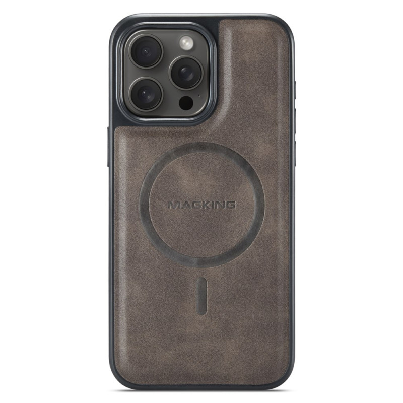 Coque iPhone 14 Pro MagSage Effet Cuir MAGKING