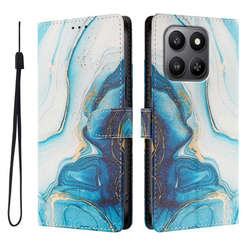 Honor 400 Smart 5G / 4G Marmer Blauw Etui
