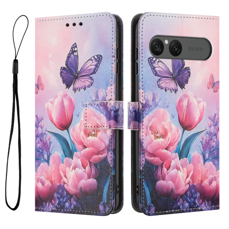 Sony Xperia 10 VII Roze Gebloemd Hoesje