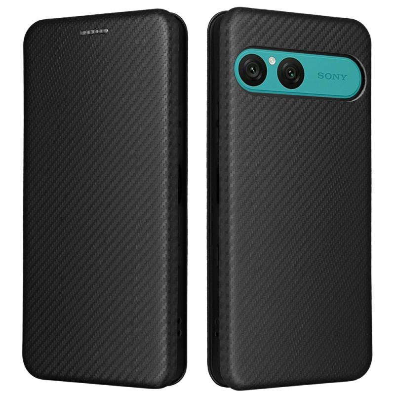 Flip Cover Sony Xperia 10 VII Koolstofvezel