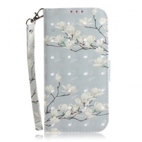 Samsung Galaxy A50 hoesje met bloemenboom en riem