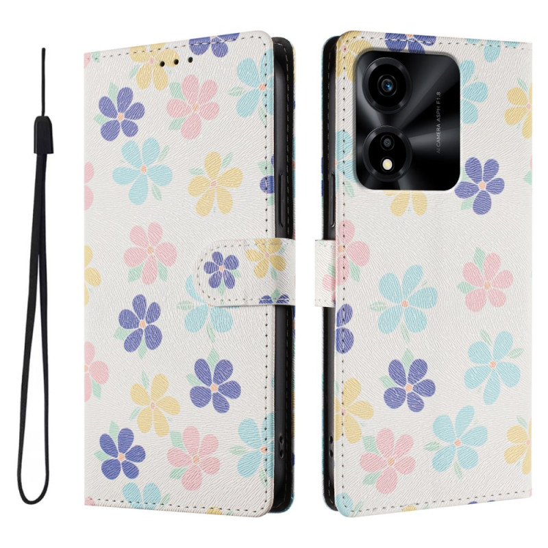 Honor X5c Plus hoesje met bloemmotief