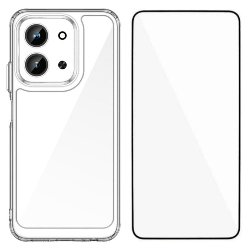 Xiaomi Redmi 15C 5G / 4G Doorzichtig Hoesje met Schermbeschermer