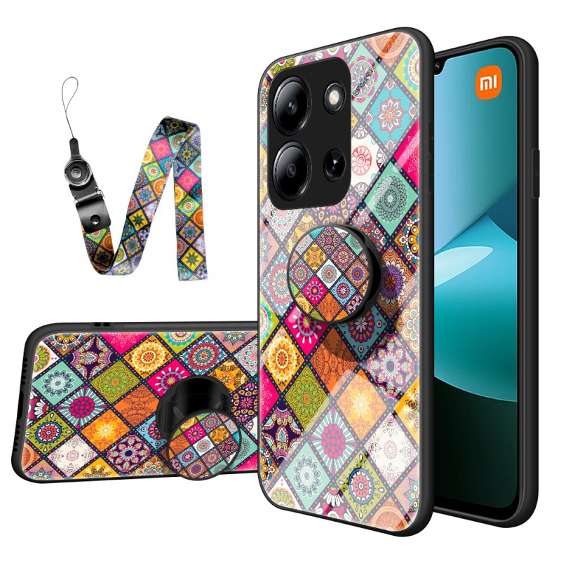 Xiaomi Redmi 15C 5G / 4G hoesje / Poco C85 4G hoesje en riem patchwork