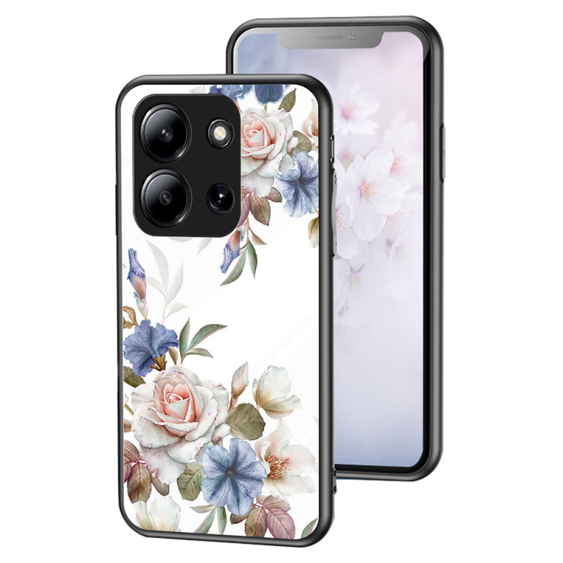 Xiaomi Redmi 15C 5G / 4G / Poco C85 4G Geval Bloemen Gehard Glas