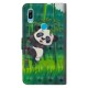 Huawei Y6 2019 Panda en Bamboe Hoesje
