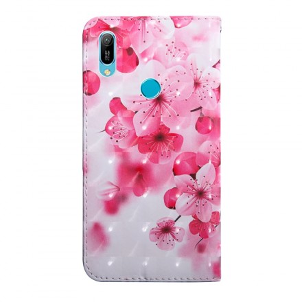 Hoesje Huawei Y6 2019 Roze Bloemen