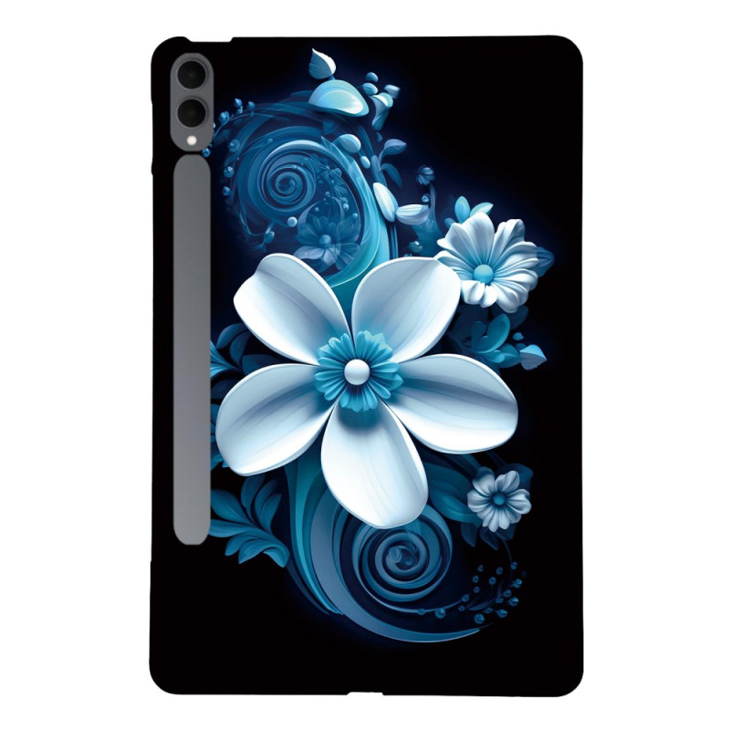 Samsung Galaxy Tab S11 Ultra hoesje Zwart Orchidee