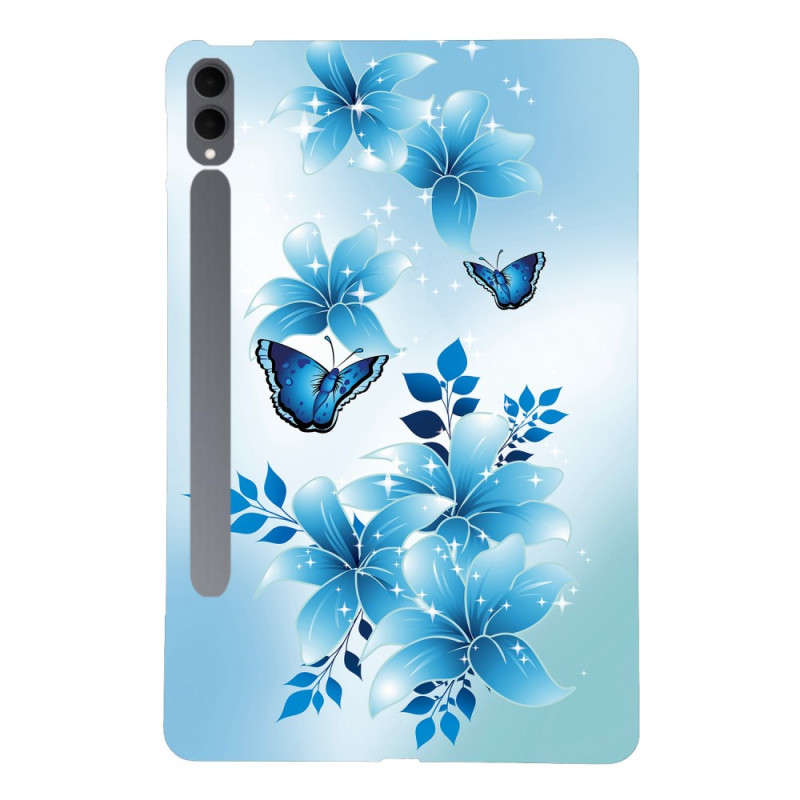 Samsung Galaxy Tab S11 Ultra Hoesje Blauwe Vlinders