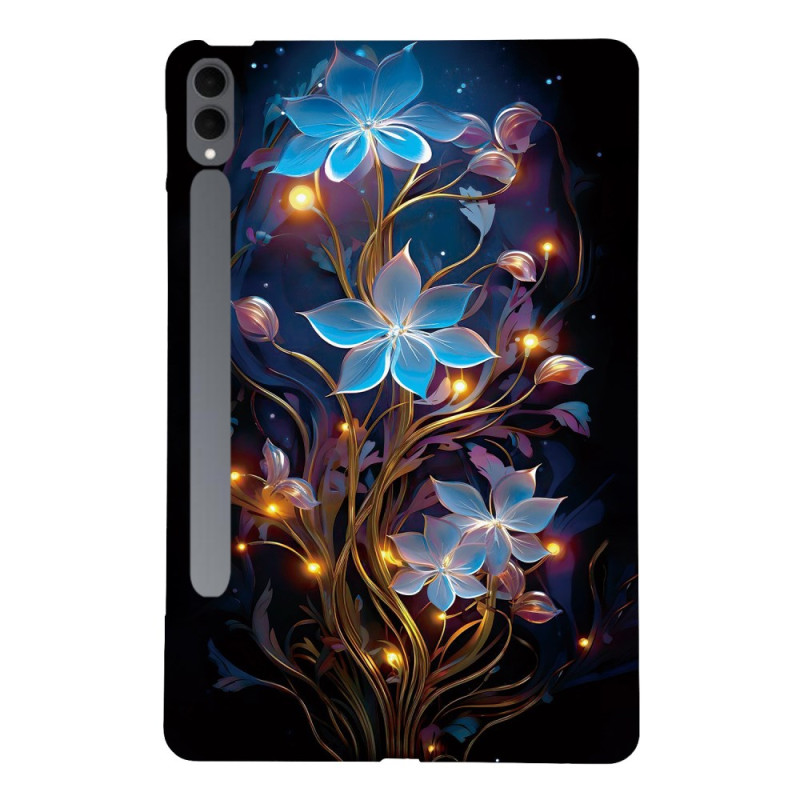 Samsung Galaxy Tab S11 Ultra hoesje Blauw Bloemen