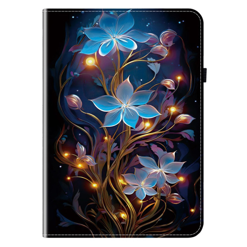 Samsung Galaxy Tab S11 hoesje Blauw Bloemen