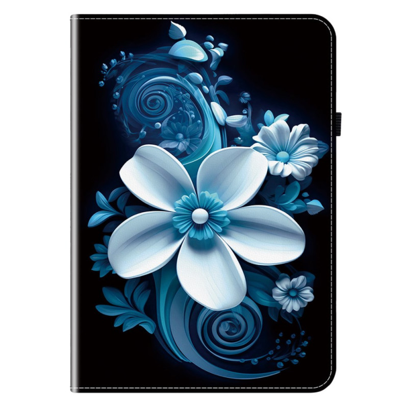 Samsung Galaxy Tab S11 Zwart Orchidee hoesje