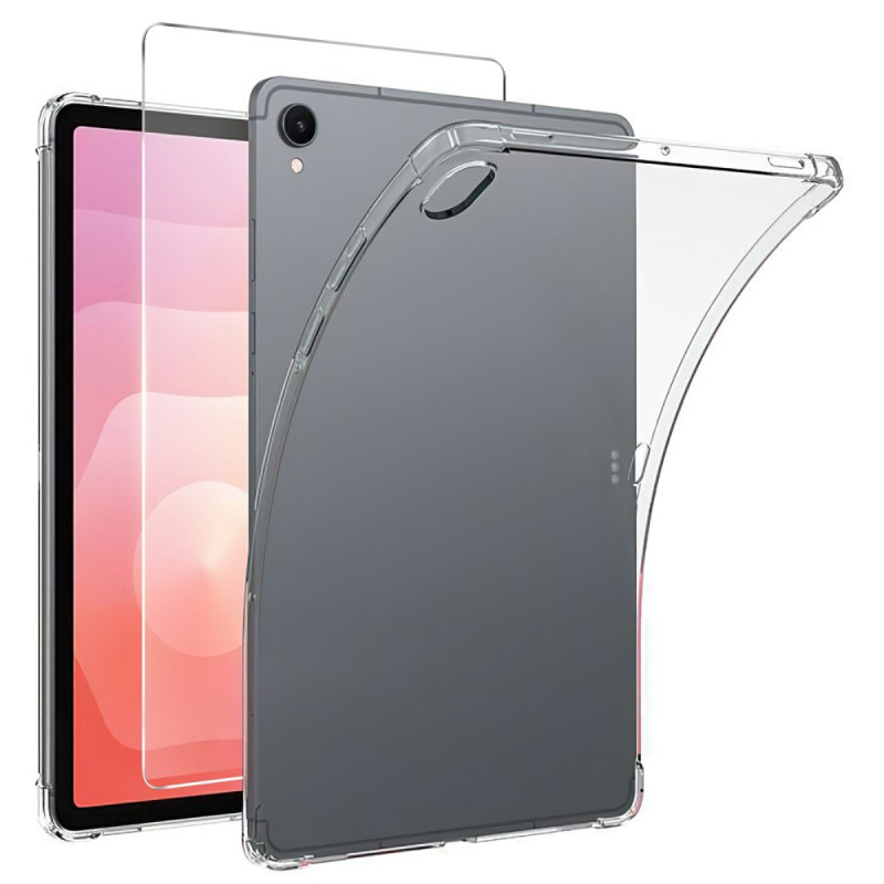 Samsung Galaxy Tab S11 transparant hoesje met gehard glazen screenprotector
