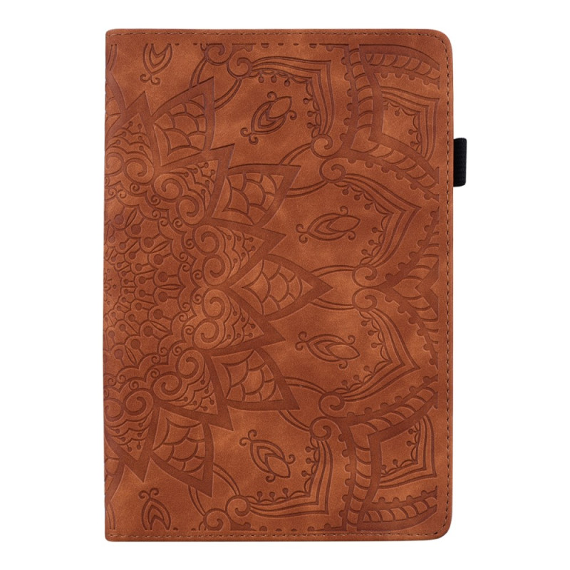 Samsung Galaxy Tab S11 Ultra Suede Effect Mandala Hoesje