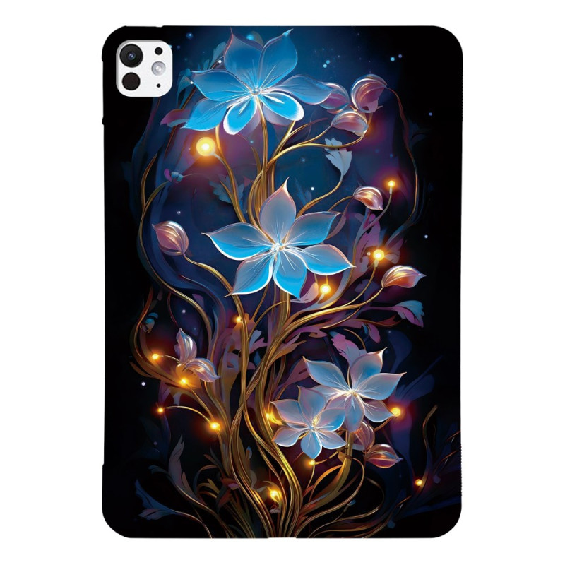 iPad Pro hoes 11 (2025) / 11 (2024) Lichtgevende bloemen