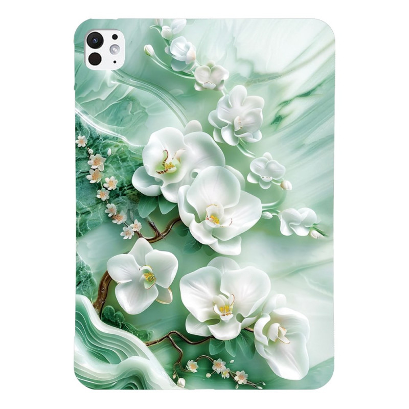 iPad Pro hoes 11 (2025) / 11 (2024) Jade Bloemen