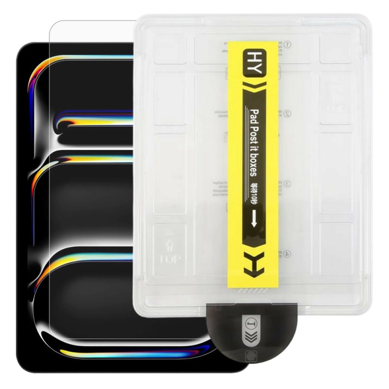 Gehard glazen screenprotector voor iPad Pro 11 (2025) / (2024) Automatische stofzuiger
