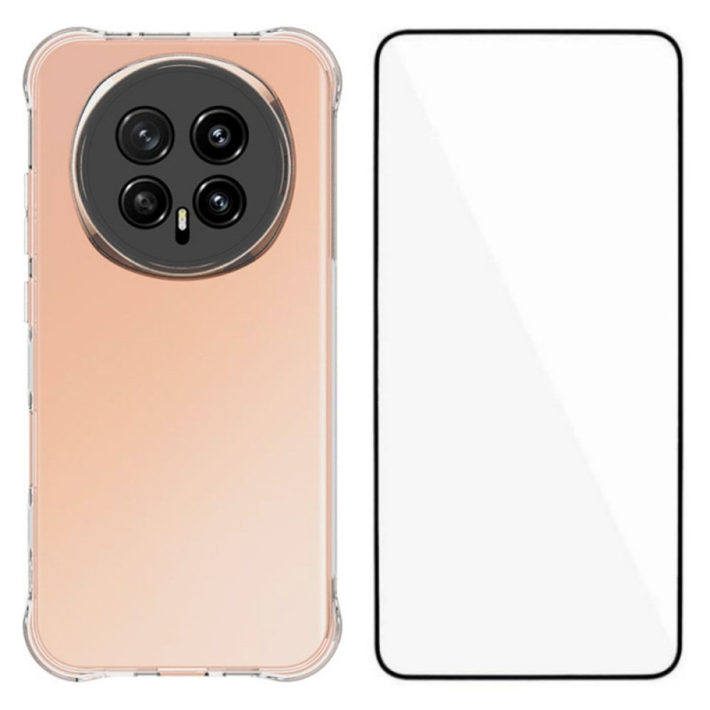 Honor Magic 8 Transparant Hoesje met Schermbeschermer