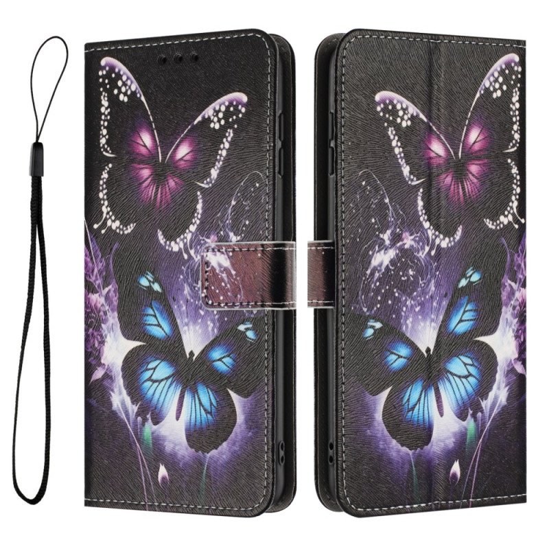Honor Magic 8 Lite hoesje met twee vlinders