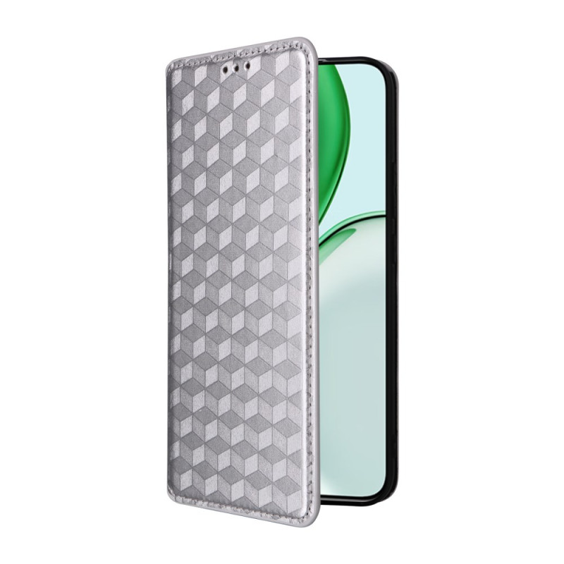 Flip Cover Honor Magic 8 Lite Glanzend Diamantpatroon