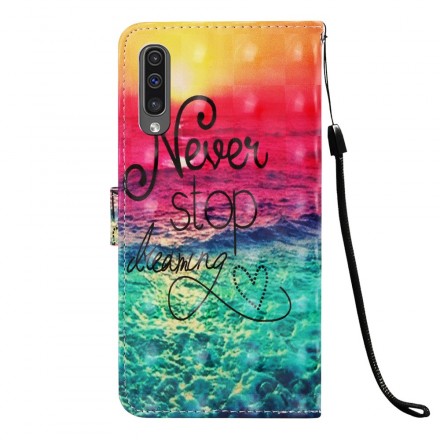 Samsung Galaxy A50 Never Stop Dreaming Hoesje