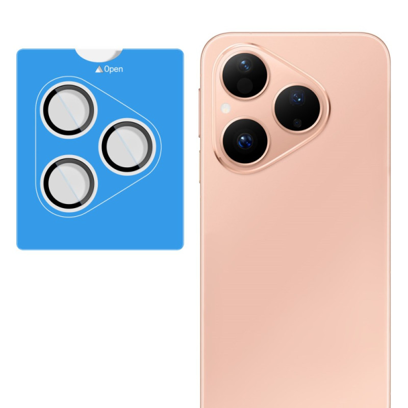 Beschermende lens van gehard glas voor Huawei Pura 80 zelfdragend frame (zwarte cirkels)