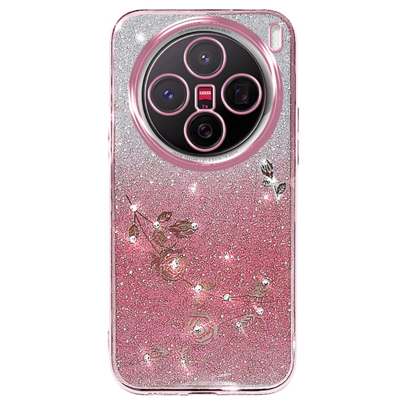 Vivo X200 Pro Bloem en Strass Cover KADEM