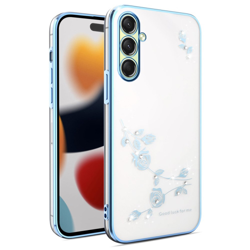 Samsung Galaxy S26 Strass en Bloemen Hoesje KADEM