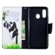 Samsung Galaxy A40 Hoesje Panda op Bamboe