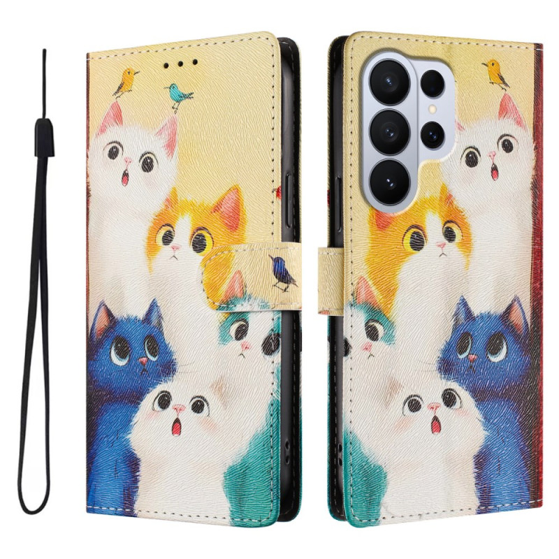 Samsung Galaxy S26 Ultra hoesje Gekleurde katten