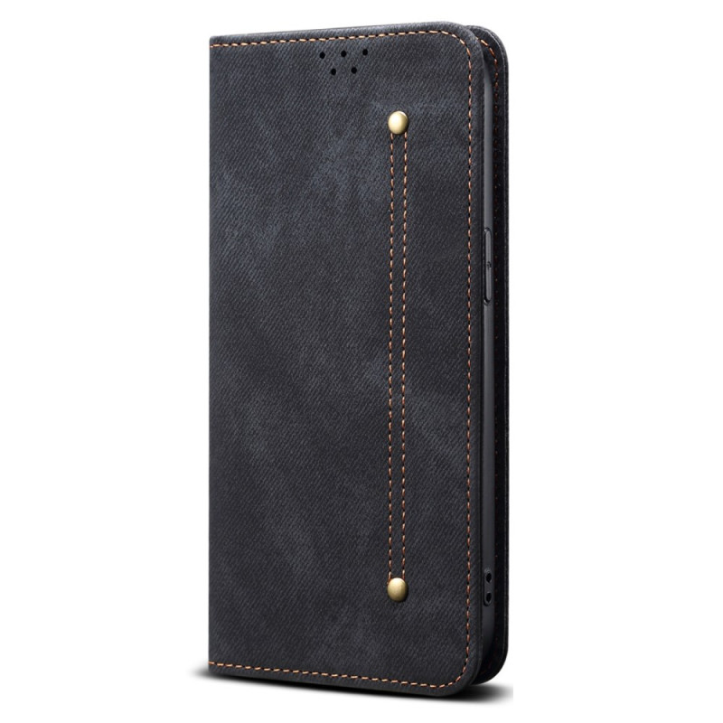 Flip Cover Vivo X200 FE Jeans Stof