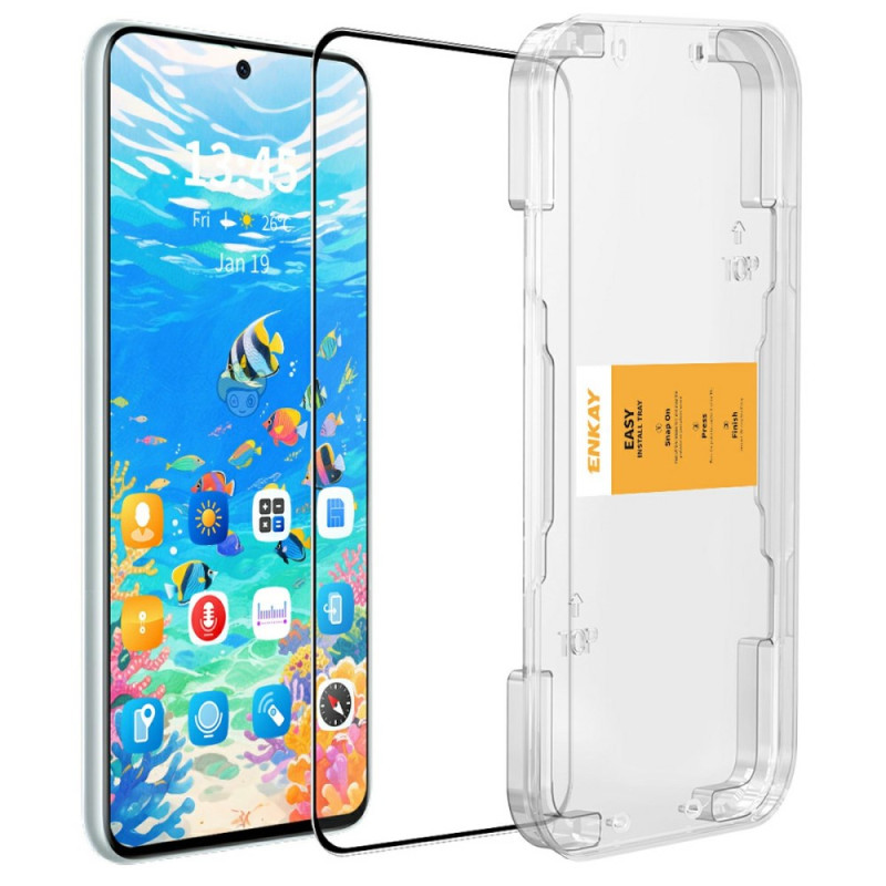 OnePlus 15 gehard glas screenprotector positionering frame