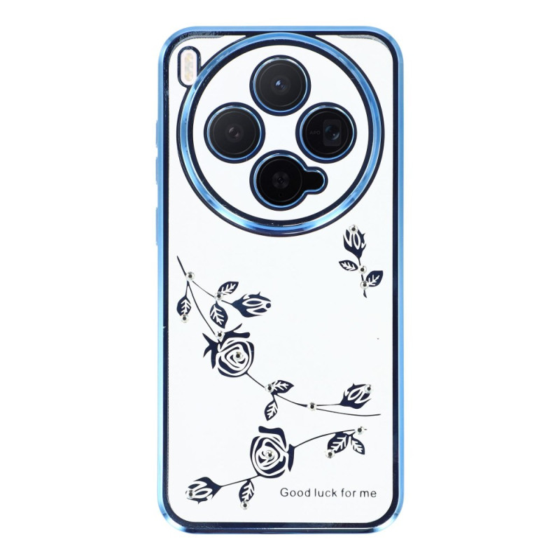 Vivo X300 Strass en Bloemen Design Hoesje KADEM