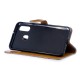 Samsung Galaxy A40 stof en leer effect case met riem