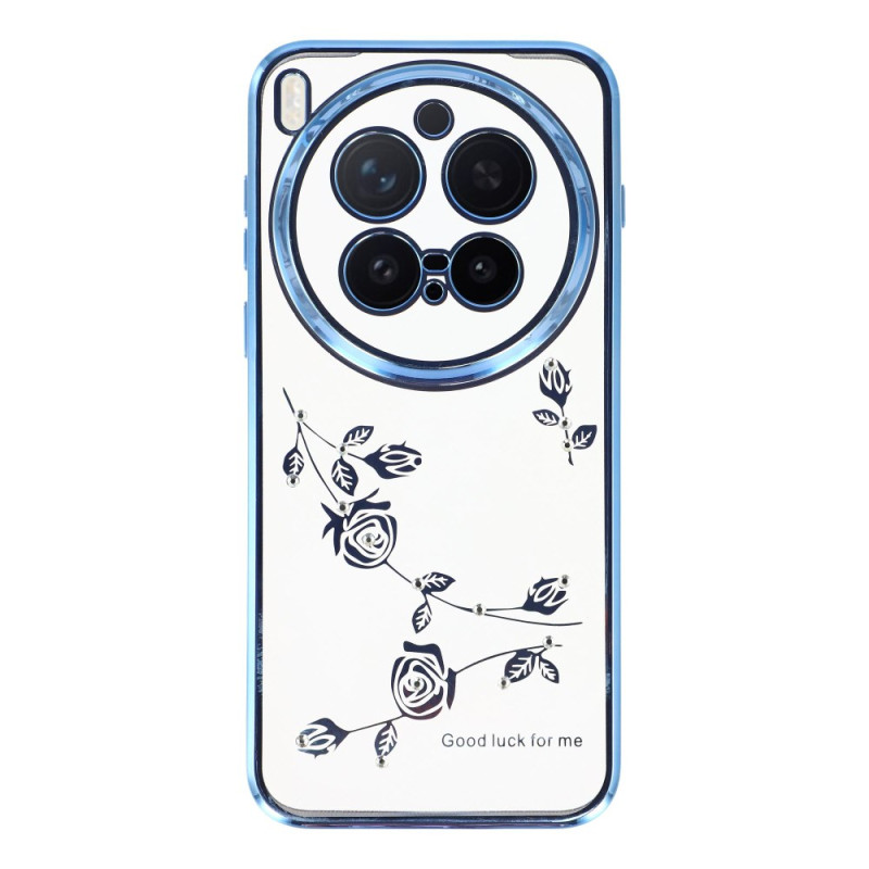 Vivo X300 Pro Strass en Eeuwige Bloemen Case