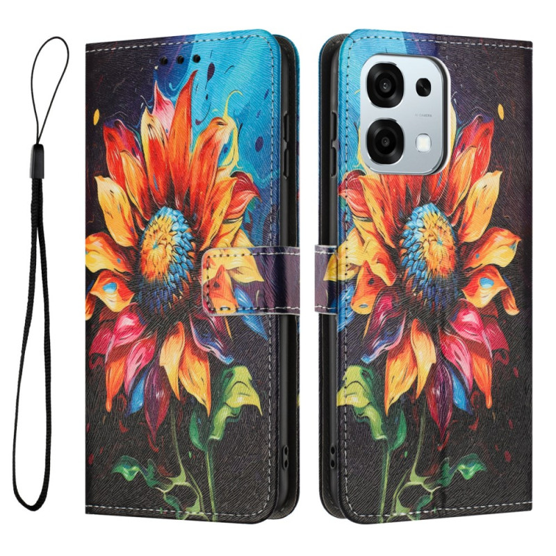 Hoesje Oppo A6 Pro 5G Zonnebloempatroon