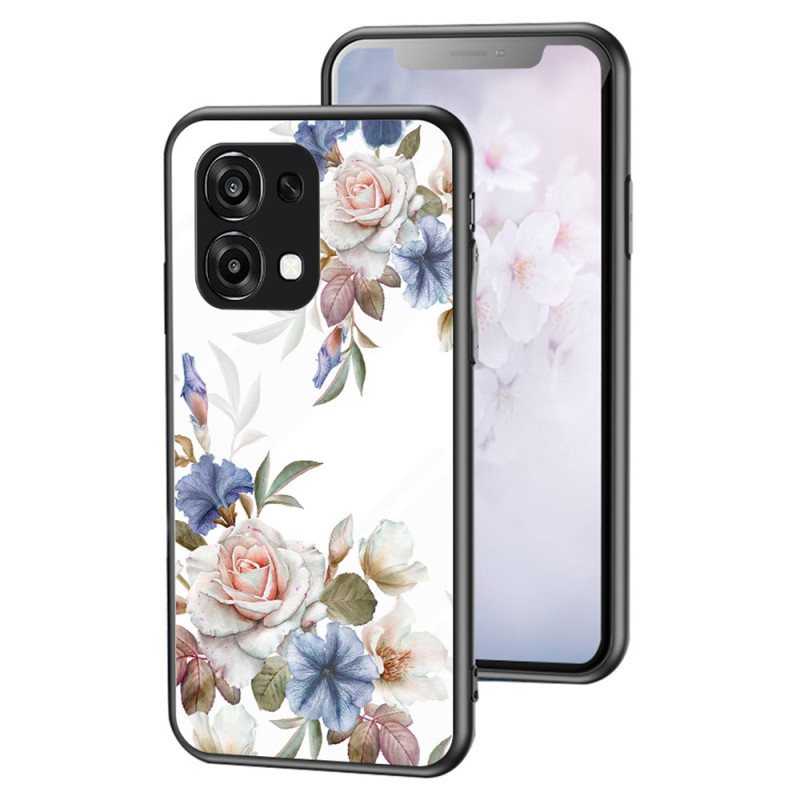 Oppo A6 Pro 5G Gehard glazen bloemenhoesje